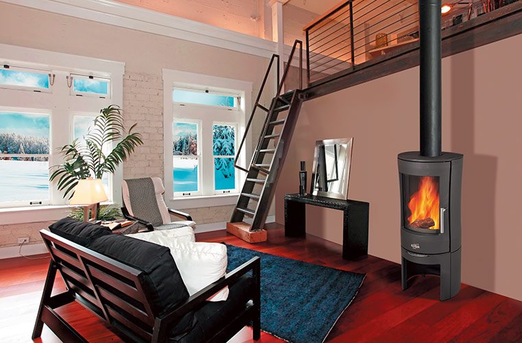 Poêles à bois contemporain SILINDA